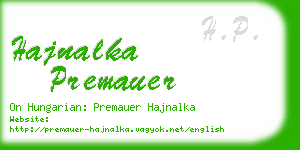 hajnalka premauer business card